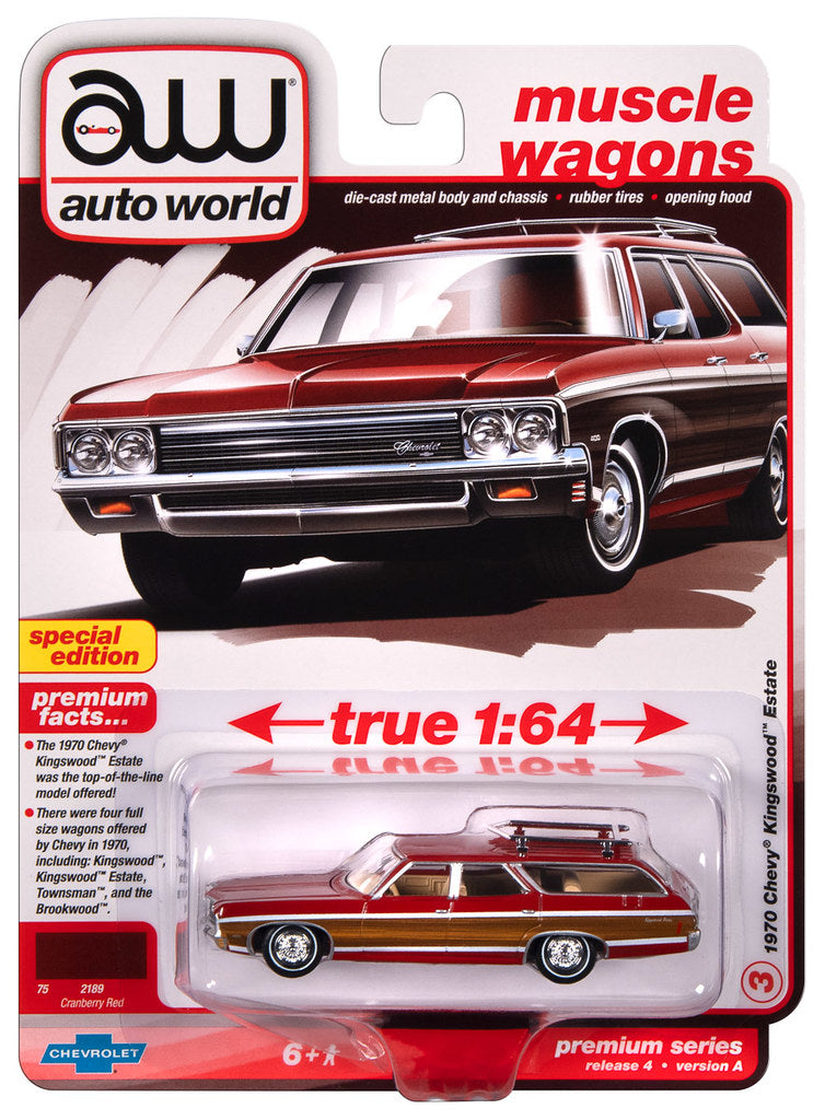 1970 Chevrolet Kingswood Estate Auto World Premium Series 1:64 Scale