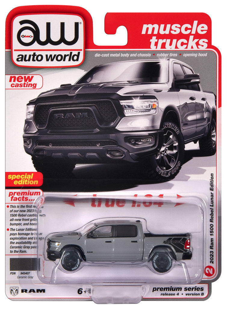 2023 Dodge Ram Rebel Havoc Edition Grey Auto World Premium Series 1:64 Scale