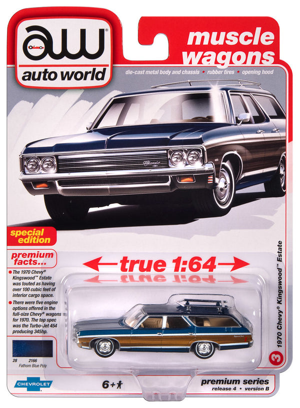 1970 Chevrolet Kingswood Estate Auto World Premium Series 1:64 Scale