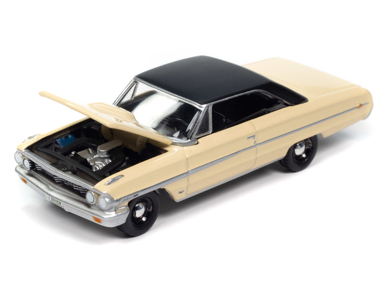 1964 Ford Galaxie 500 Yellow Auto World Premium Series 6 1:64 Scale