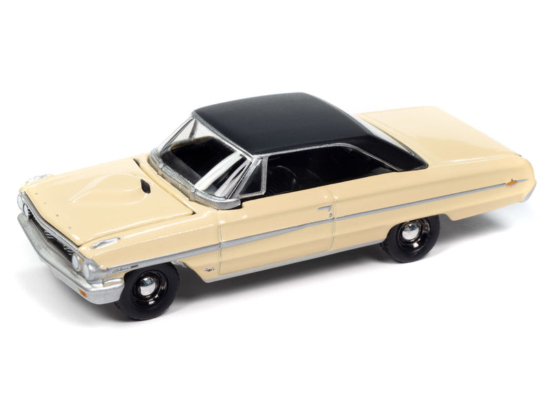 1964 Ford Galaxie 500 Yellow Auto World Premium Series 6 1:64 Scale