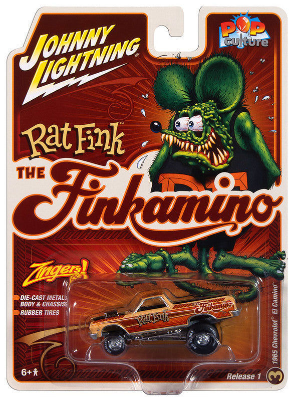 1965 Chevy El Camino Zinger Rat FInk Johnny Lightning Pop Culture 1:64 Scale