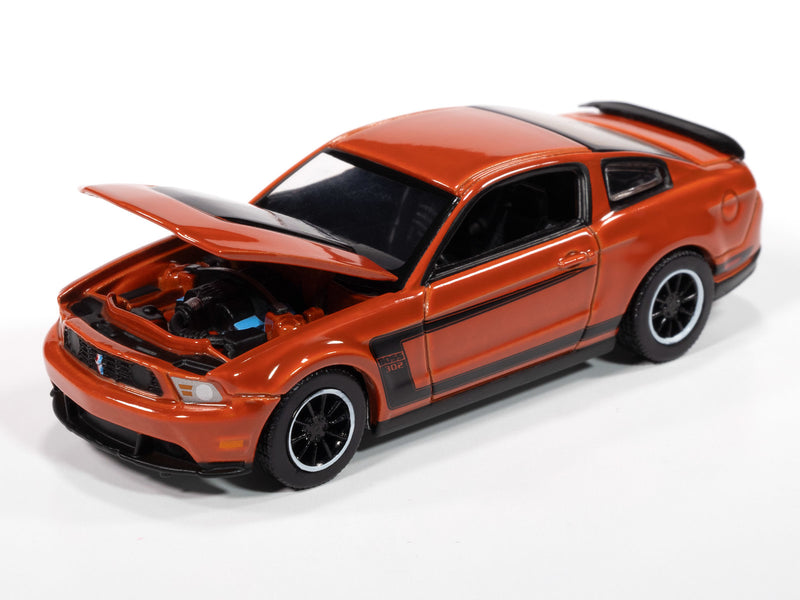 2012 Ford Mustang Boss 302 Orange Auto World Premium 1:64 Scale