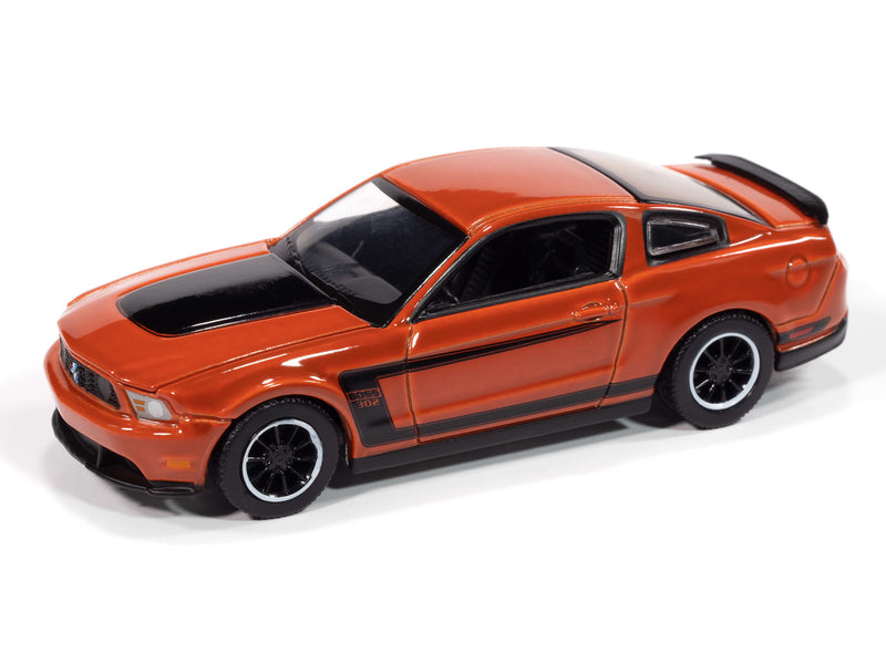 2012 Ford Mustang Boss 302 Orange Auto World Premium 1:64 Scale