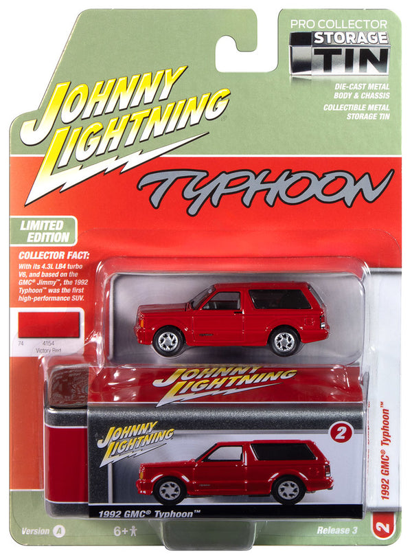 1992 GMC Typhoon Red Johnny Lightning Collectors Tin 1:64 Scale