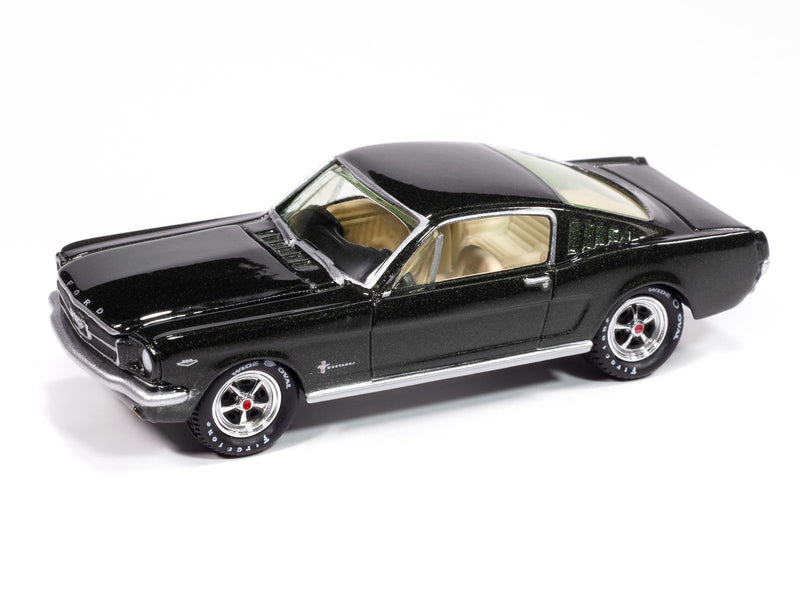 1965 Ford Mustang Fastback Green Johnny Lightning Collectors Tin 1:64 Scale