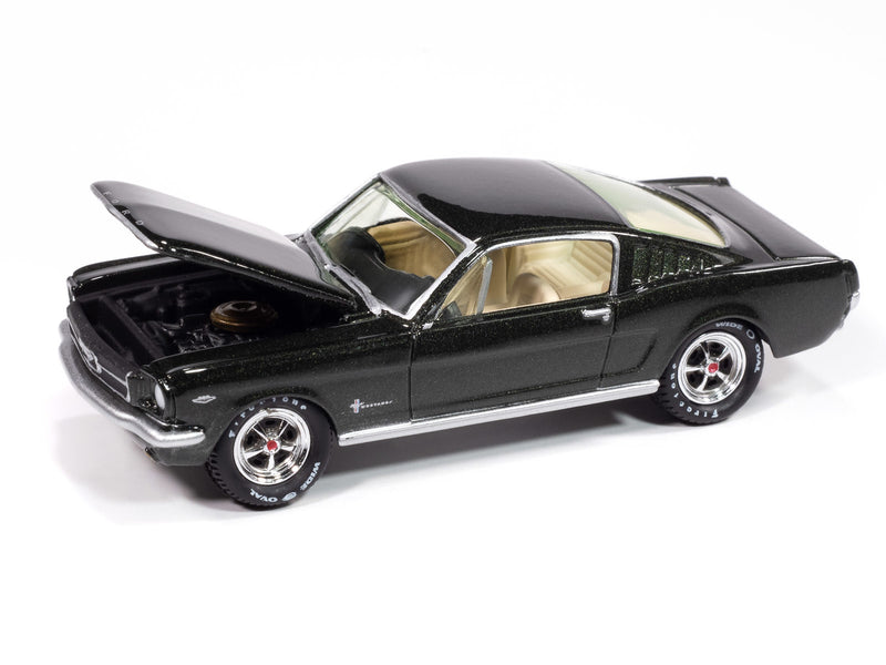 1965 Ford Mustang Fastback Green Johnny Lightning Collectors Tin 1:64 Scale