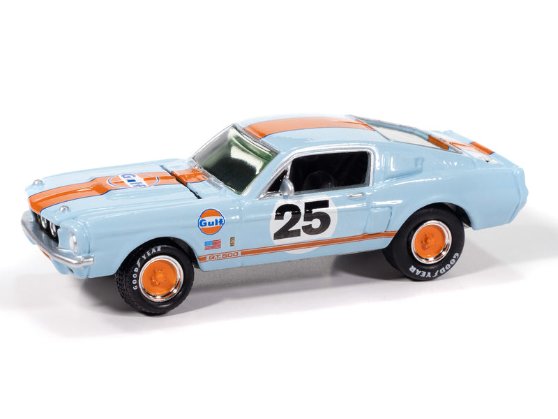 1967 Shelby GT-500 Gulf Oil Light Blue Johnny Lightning Muscle Cars 1:64 Scale