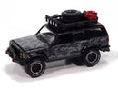 Jeep Cherokee XJ & Tow Dolly-Black Johnny Lightning Tow & Go 1:64 Scale
