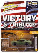 2014 Dodge Challenger Green Johnny Lightning Metal of Valor 1:64 Scale