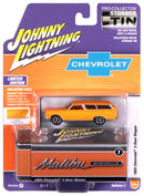 1965 Chevy 2-Door Wagon Orange Johnny Lightning Collectors Tin 1:64 Scale