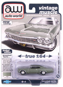 1965 Chevrolet Impala Green Auto World Premium 1:64 Scale
