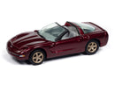 2003 Chevrolet Corvette 50th Anniversary Red Johnny Lightning Classic Gold 1:64 Scale