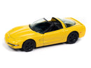 2003 Chevrolet Corvette 50th Anniversary Yellow Johnny Lightning Classic Gold 1:64 Scale