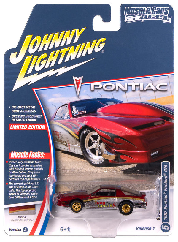 1987 Pontiac Trans Am King of the Jungle Red Johnny Lightning Muscle Cars USA 1:64 Scale