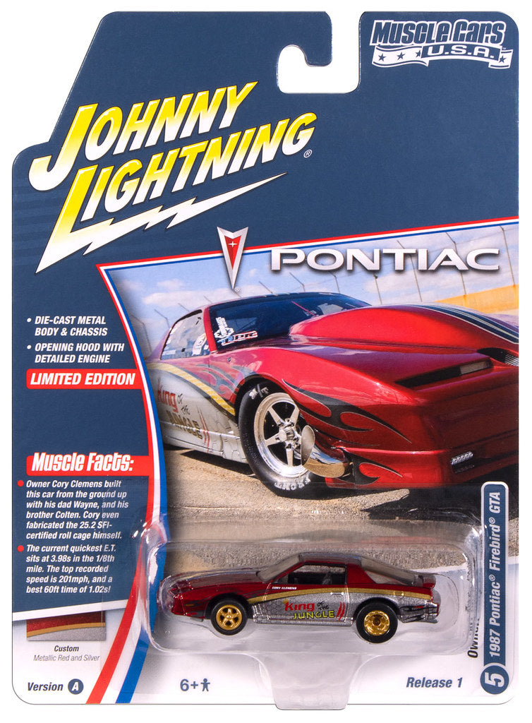 1987 Pontiac Trans Am King of the Jungle Red Johnny Lightning Muscle Cars USA 1:64 Scale