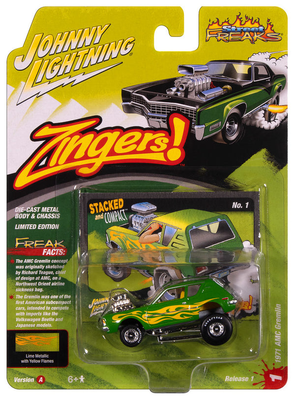 1971 AMC Gremlin Green Johnny Lightning Street Freaks 1:64 Scale