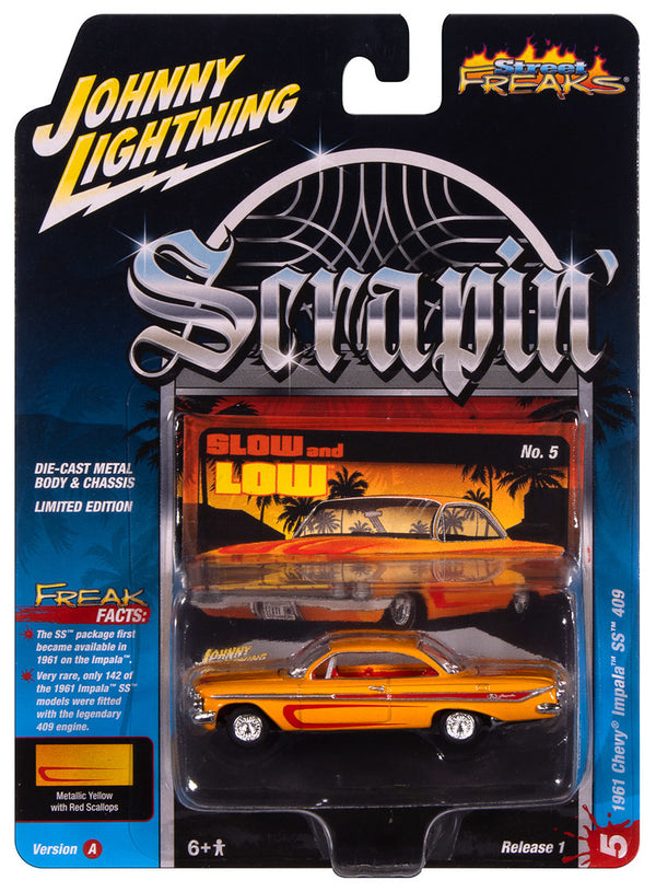 1961 Chevrolet Impala SS 409 Orange Johnny Lightning Street Freaks 1:64 Scale