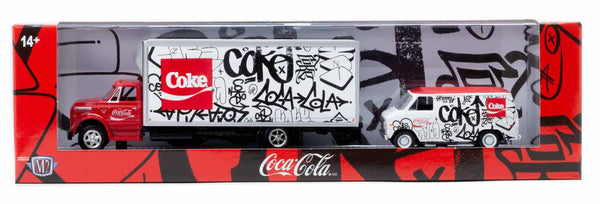 1970 Chevrolet C60 & 1971 G10 Van M2 Machines 1:64 Scale Auto Haulers Coca-Cola Release TW31