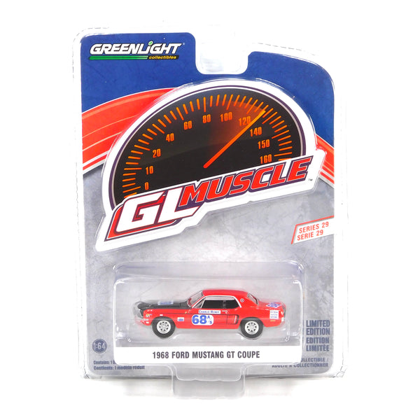 Greenlight Muscle 13360B 1968 Ford Mustang GT Coupe 1:64 Diecast