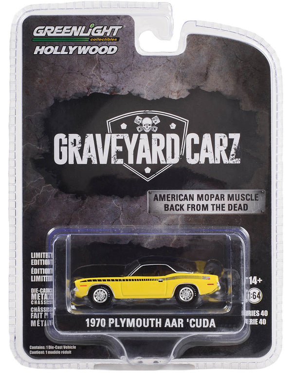 Hollywood 62010D 1970 Plymouth AAR 'Cuda Graveyard Carz 1:64 Diecast