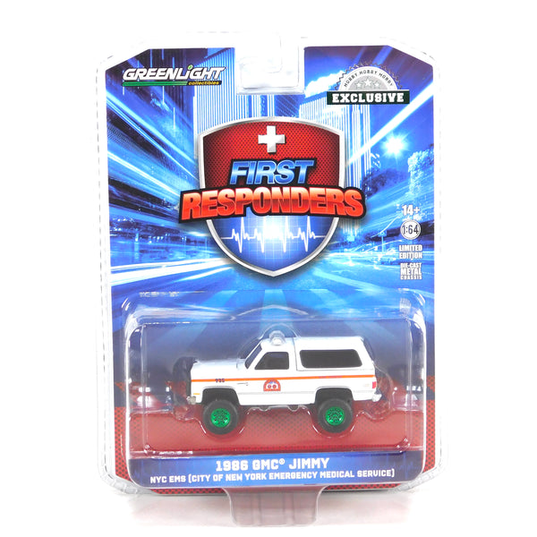 Chase Hobby Exclusive 30445 1986 GMC Jimmy New York EMS 1:64 Diecast