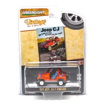 Vintage Ad Cars 39150F 1979 Jeep CJ-7 Renegade 1:64 Diecast