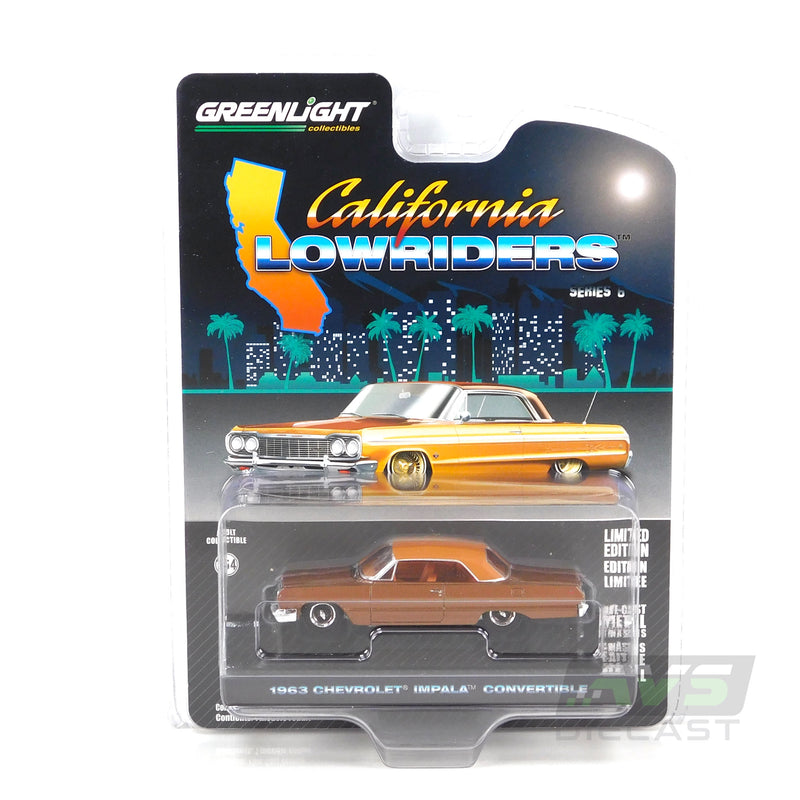 California Lowriders 63070C 1963 Chevrolet Impala SS Convertible 1:64 Diecast