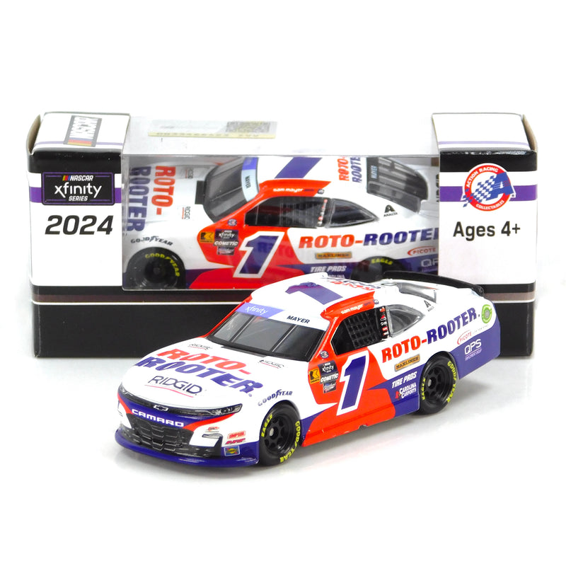 Sam Mayer 2024 Roto-Rooter 1:64 Nascar Diecast