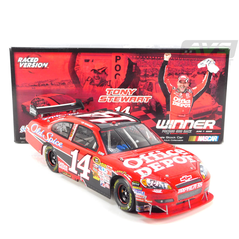 *Pre-Owned* Tony Stewart 2009 Office Depot Pocono Win 1:24 Nascar Diecast