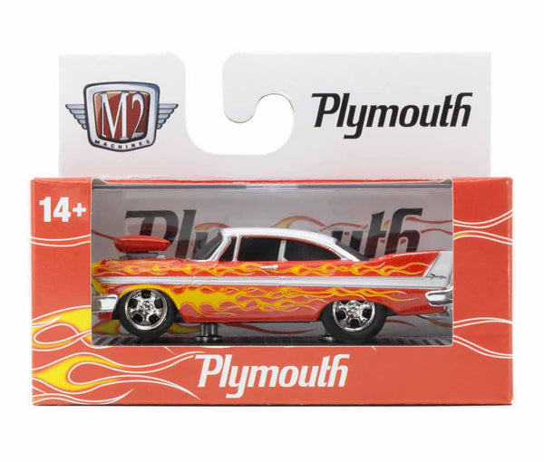 1958 Plymouth Fury M2 Machines 1:64 Scale Ground Pounders Release 27