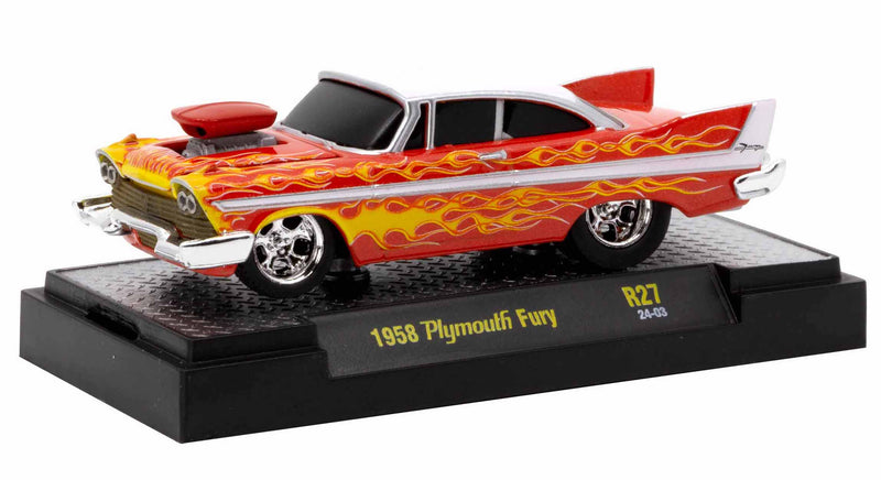 1958 Plymouth Fury M2 Machines 1:64 Scale Ground Pounders Release 27