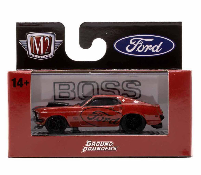 1969 Ford Mustang Boss 429 M2 Machines 1:64 Scale Ground Pounders Release 28