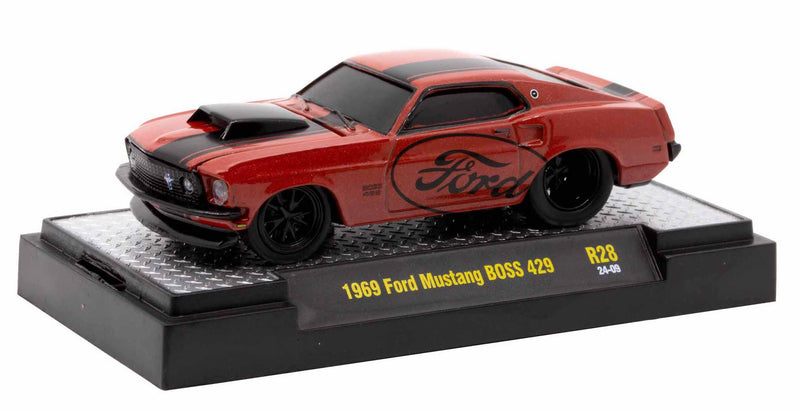 1969 Ford Mustang Boss 429 M2 Machines 1:64 Scale Ground Pounders Release 28