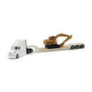 Caterpillar Peterbilt 579 With Lowboy and 315C Excavator 1:87 Scale Diecast 84423