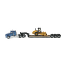 Caterpillar Kenworth T880 With Lowboy With CP56 Roller 1:87 Scale Diecast 84424