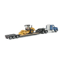 Caterpillar Kenworth T880 With Lowboy With CP56 Roller 1:87 Scale Diecast 84424