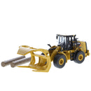 Caterpillar 950M Wheel Loader W/ Log Fork & Bucket 1:64 Scale Diecast 85635