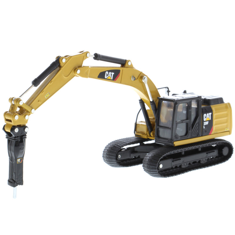 Caterpillar 320F L Hydraulic Excavator With Worktools 1:64 Scale Diecast 85636