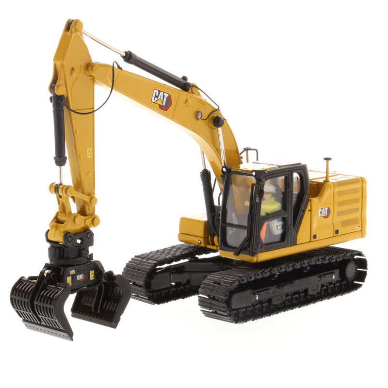 Caterpillar 323 Hydraulic Excavator with Work Tools 1:50 Scale Diecast 85657