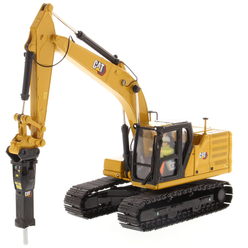 Caterpillar 323 Hydraulic Excavator with Work Tools 1:50 Scale Diecast 85657