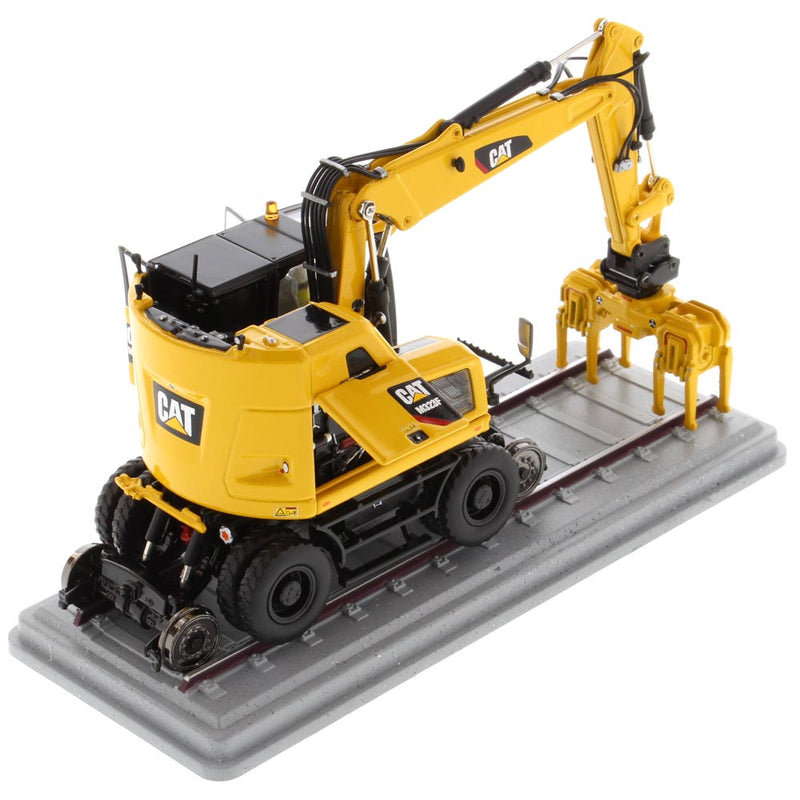 Caterpillar M323F Railroad Wheeled Excavator 1:50 Scale Diecast 85661