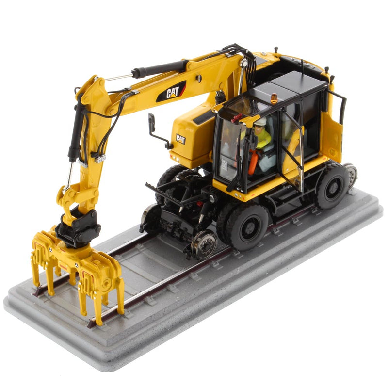 Caterpillar M323F Railroad Wheeled Excavator 1:50 Scale Diecast 85661