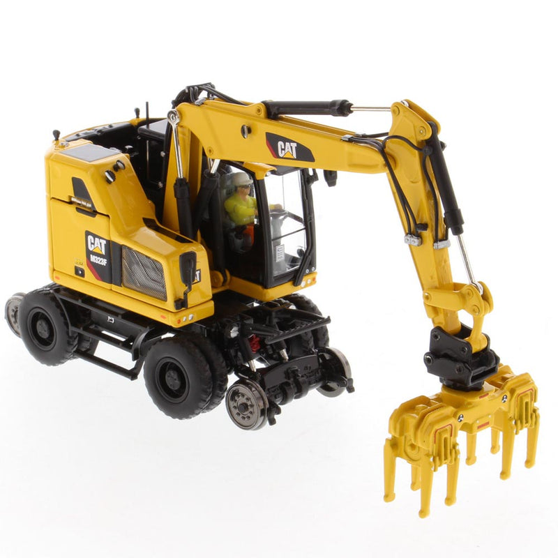 Caterpillar M323F Railroad Wheeled Excavator 1:50 Scale Diecast 85661