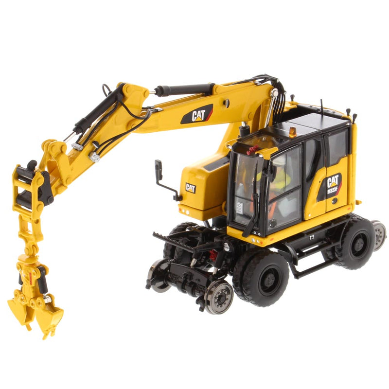 Caterpillar M323F Railroad Wheeled Excavator 1:50 Scale Diecast 85661