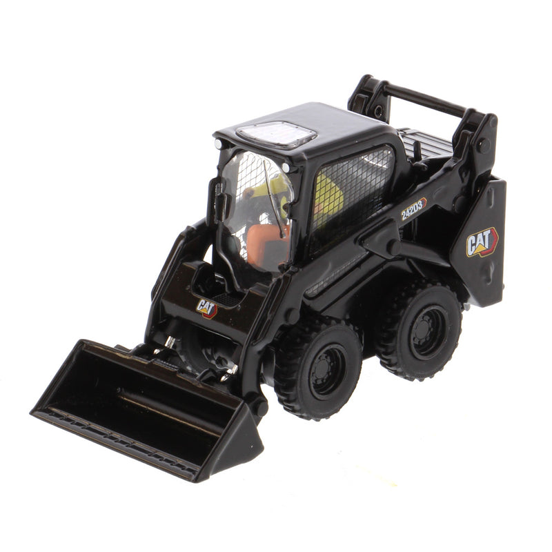 Caterpillar 242D3 Skid Steer Loader Black Paint 1:50 Scale Diecast 85676BK