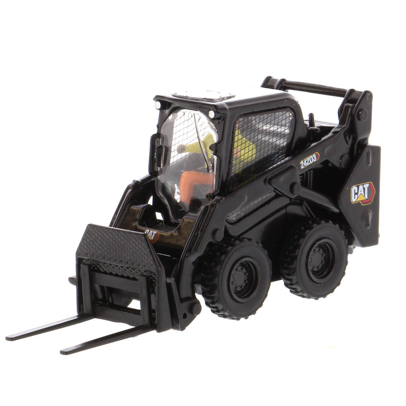 Caterpillar 242D3 Skid Steer Loader Black Paint 1:50 Scale Diecast 85676BK