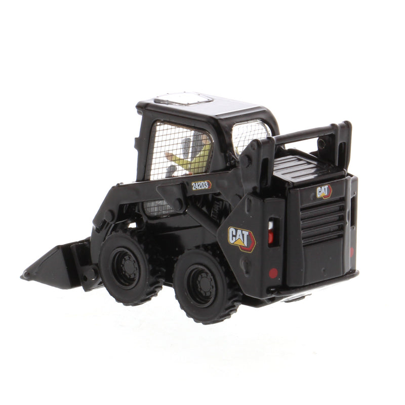 Caterpillar 242D3 Skid Steer Loader Black Paint 1:50 Scale Diecast 85676BK