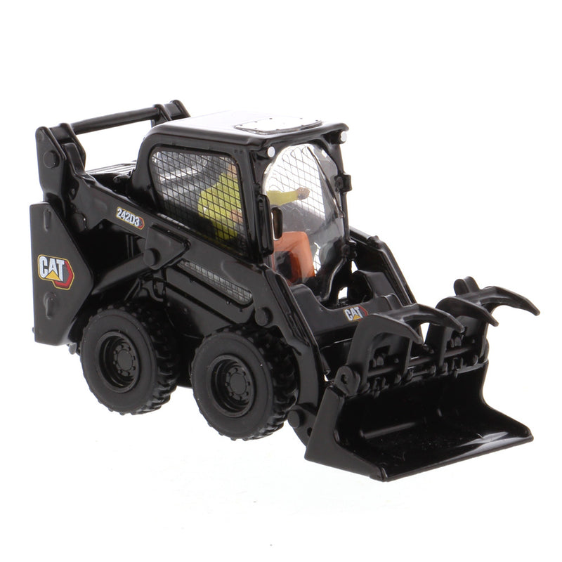 Caterpillar 242D3 Skid Steer Loader Black Paint 1:50 Scale Diecast 85676BK