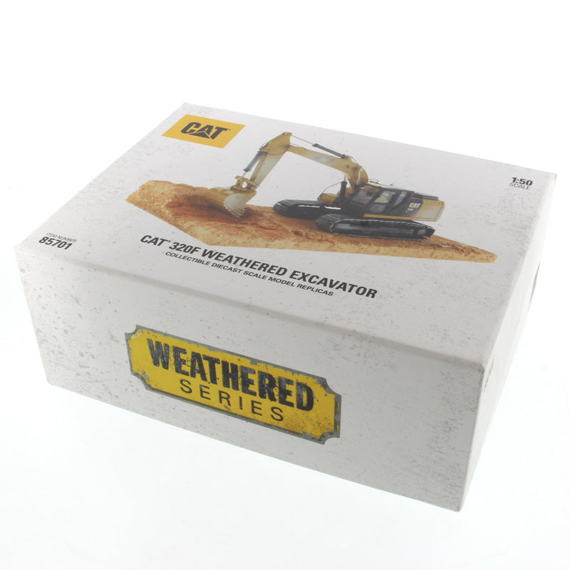 Caterpillar 320F Weathered Excavator 1:50 Scale Diecast 85701